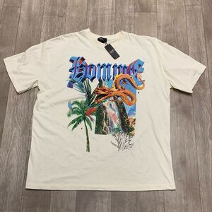 Mens NWT‎ Boohoo Oversized Dragon Homme Crewneck T-Shirt